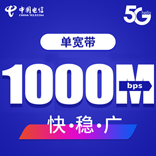 电信1000Mbps纯宽带套餐