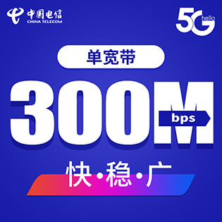 电信300Mbps纯宽带