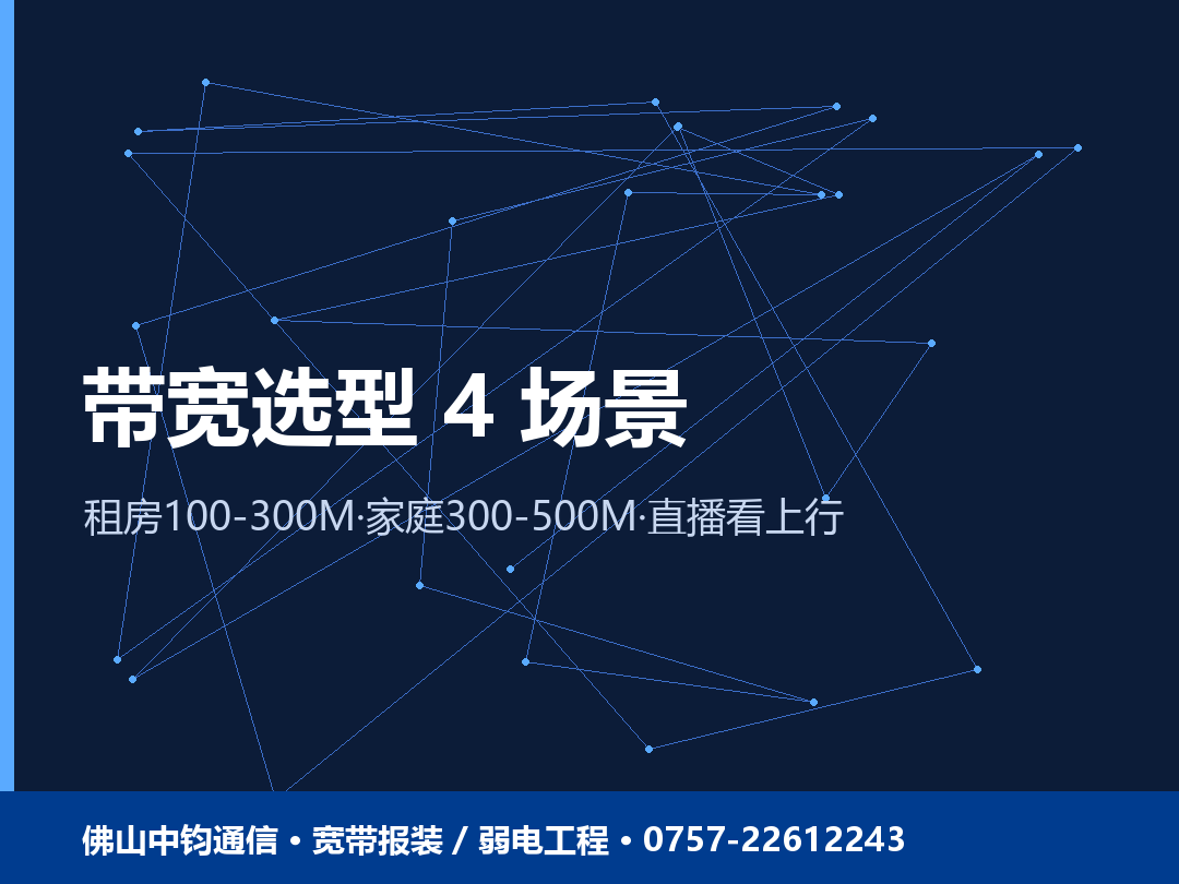 宽带多少兆够用选型