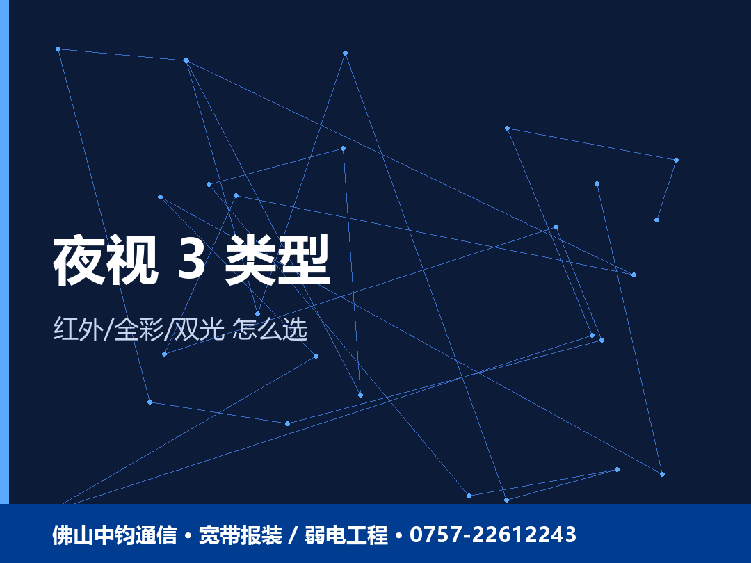 监控夜视三种类型怎么选