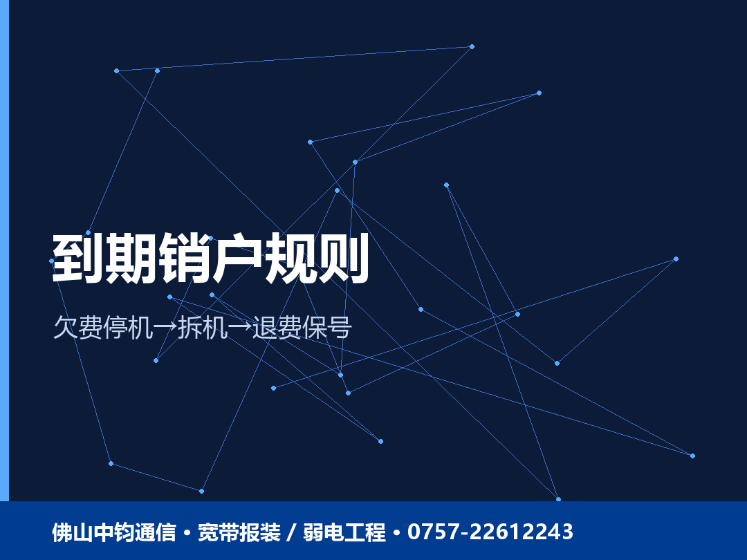宽带到期销户规则